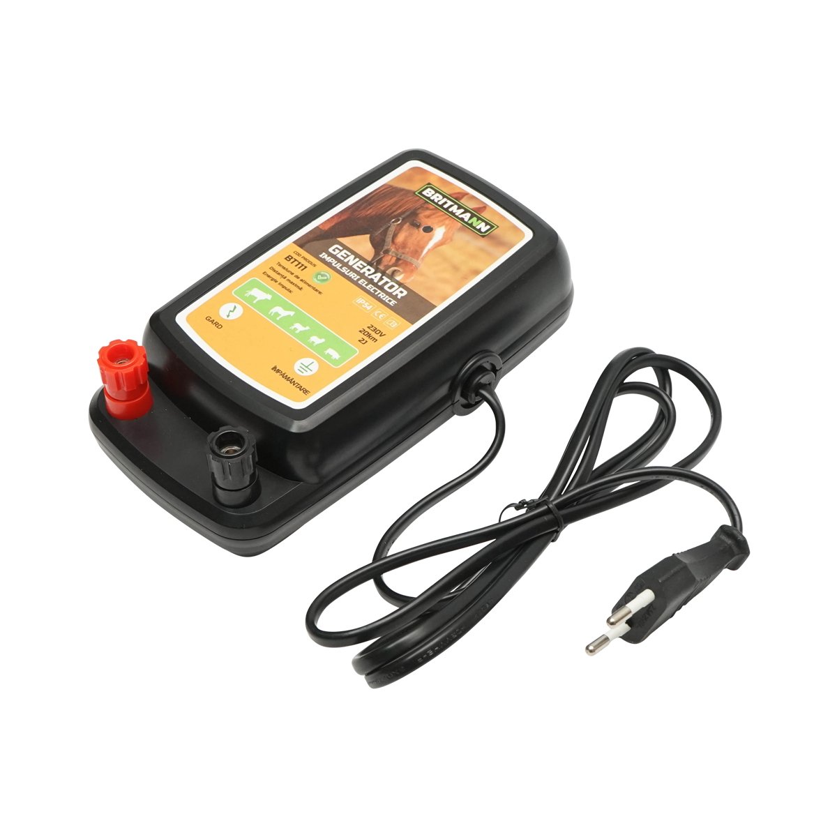 Aparat generator de impulsuri 2 Joule tensiune 230V gard electric 20Km, IP54 Britmann